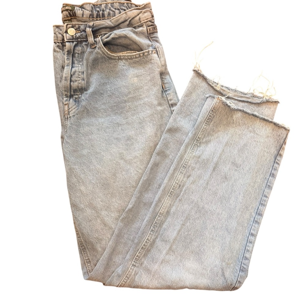 Wild Fable High Rise Straight Jeans Light Distressed Size 10